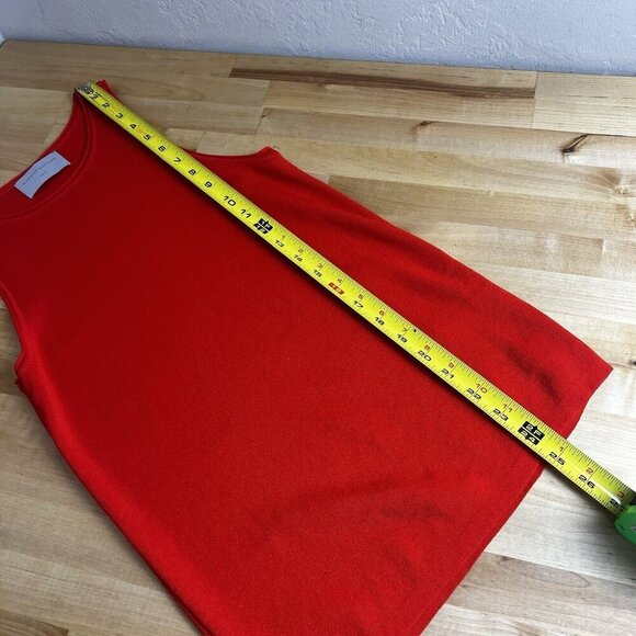 Modern Citizen Tank Top Knit Red Round Neck Sleeveless Rayon Size Large‎ - Picture 12 of 12